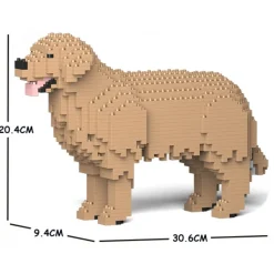 Jekca - Golden Retriever 01S-M04 - Lego - Sculpture - Construction - 4D - Brick Animals - Toys - Avvenice