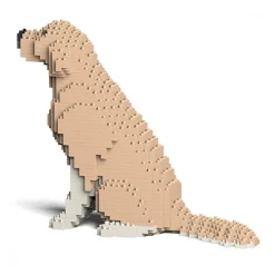 Jekca - Golden Retriever 03S-M01 - Lego - Sculpture - Construction - 4D - Brick Animals - Toys - Avvenice