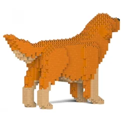 Jekca - Golden Retriever 02S-M02 - Lego - Sculpture - Construction - 4D - Brick Animals - Toys - Avvenice