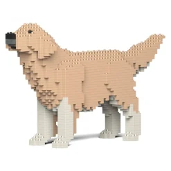 Jekca - Golden Retriever 02S-M01 - Lego - Sculpture - Construction - 4D - Brick Animals - Toys - Avvenice