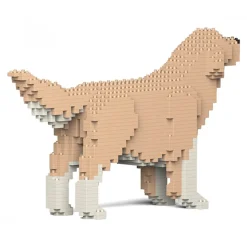 Jekca - Golden Retriever 02S-M01 - Lego - Sculpture - Construction - 4D - Brick Animals - Toys - Avvenice
