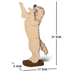 Jekca - Golden Retriever 04S-M03 - Lego - Sculpture - Construction - 4D - Brick Animals - Toys - Avvenice