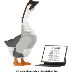 Jekca - Goose 01 - Big - Lego - Sculpture - Construction - 4D - Brick Animals - Toys - Avvenice
