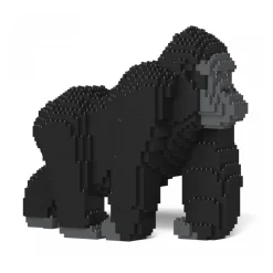 Jekca - Gorilla 01S - Lego - Sculpture - Construction - 4D - Brick Animals - Toys - Avvenice