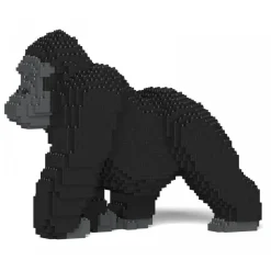 Jekca - Gorilla 01S - Lego - Sculpture - Construction - 4D - Brick Animals - Toys - Avvenice