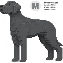 Jekca - Great Dane 01-M03 - Big - Lego - Sculpture - Construction - 4D - Brick Animals - Toys - Avvenice