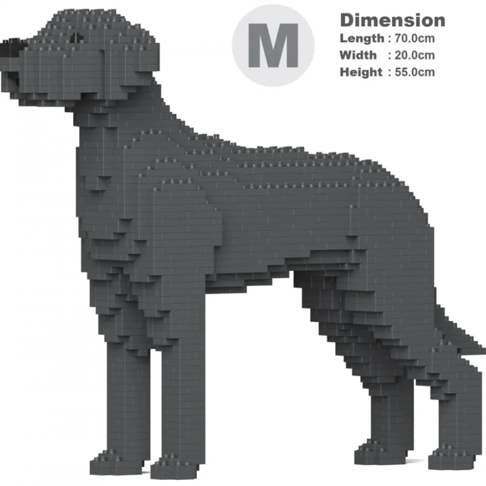 Jekca - Great Dane 01-M03 - Big - Lego - Sculpture - Construction - 4D - Brick Animals - Toys - Avvenice