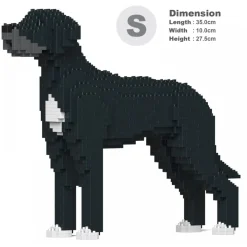 Jekca - Great Dane 01S-M02 - Lego - Sculpture - Construction - 4D - Brick Animals - Toys - Avvenice