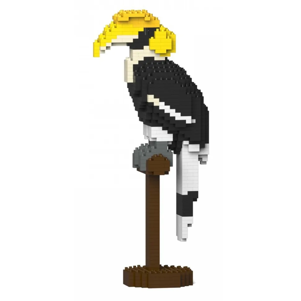 Jekca - Great Hornbill 01S - Lego - Sculpture - Construction - 4D - Brick Animals - Toys - Avvenice
