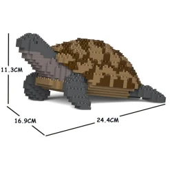Jekca - Greek Tortoise 01S - Lego - Sculpture - Construction - 4D - Brick Animals - Toys - Avvenice