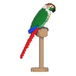 Jekca - Green Cheek Conure 01S-M01 - Lego - Sculpture - Construction - 4D - Brick Animals - Toys - Avvenice