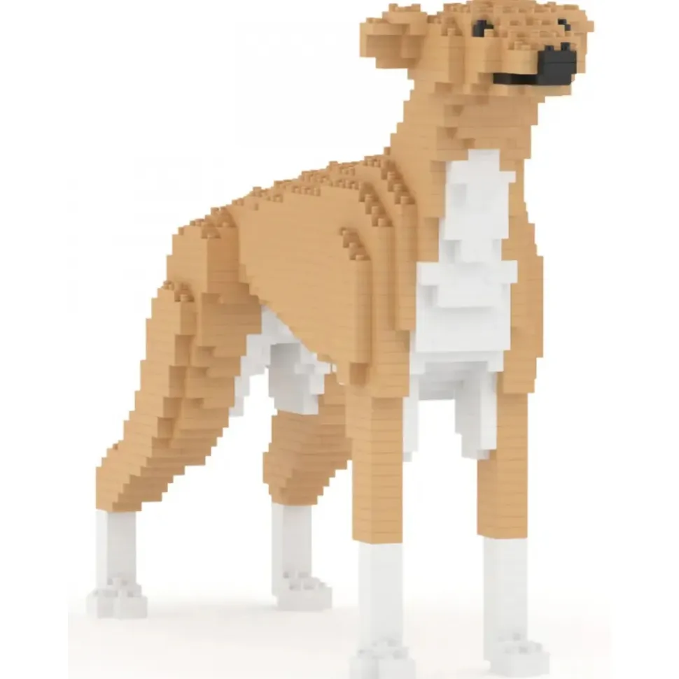 Jekca - Greyhound 01-M01 - Big - Lego - Sculpture - Construction - 4D - Brick Animals - Toys - Avvenice