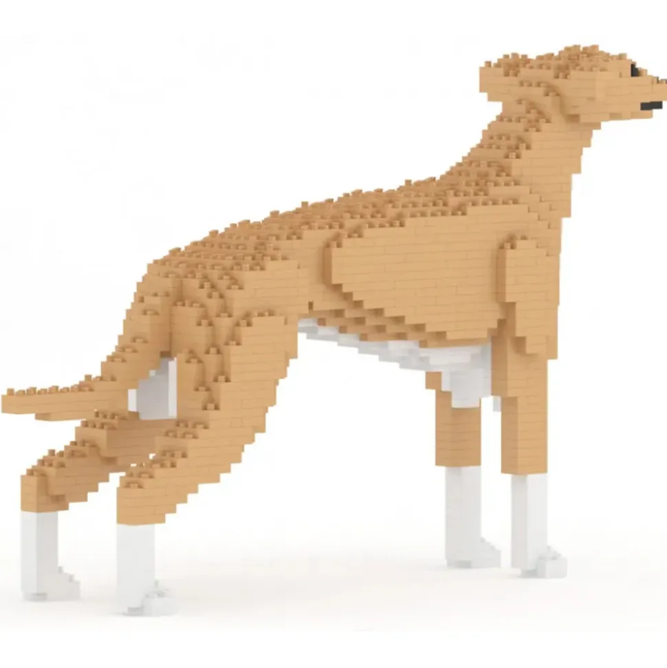Jekca - Greyhound 01-M01 - Big - Lego - Sculpture - Construction - 4D - Brick Animals - Toys - Avvenice