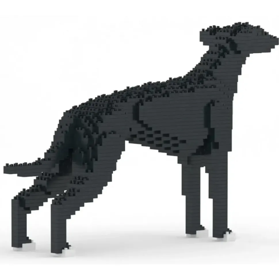 Jekca - Greyhound 01-M02 - Big - Lego - Sculpture - Construction - 4D - Brick Animals - Toys - Avvenice