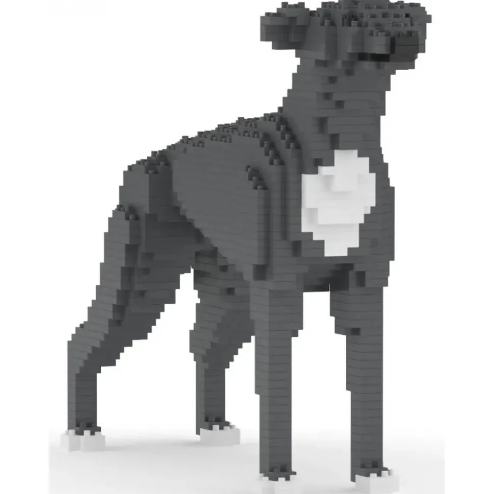 Jekca - Greyhound 01-M03 - Big - Lego - Sculpture - Construction - 4D - Brick Animals - Toys - Avvenice