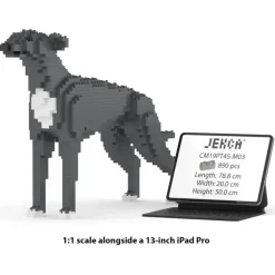 Jekca - Greyhound 01-M03 - Big - Lego - Sculpture - Construction - 4D - Brick Animals - Toys - Avvenice