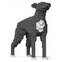 Jekca - Greyhound 01S-M03 - Lego - Sculpture - Construction - 4D - Brick Animals - Toys - Avvenice