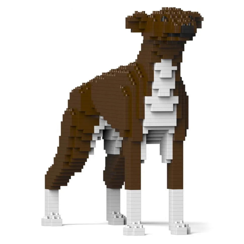 Jekca - Greyhound 01S-M04 - Lego - Sculpture - Construction - 4D - Brick Animals - Toys - Avvenice