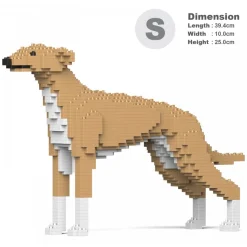 Jekca - Greyhound 01S-M01 - Lego - Sculpture - Construction - 4D - Brick Animals - Toys - Avvenice