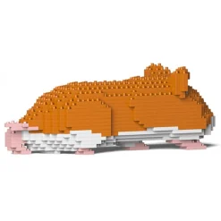 Jekca - Hamster 03-M03 - Big - Lego - Sculpture - Construction - 4D - Brick Animals - Toys - Avvenice
