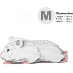 Jekca - Hamster 03-M04 - Big - Lego - Sculpture - Construction - 4D - Brick Animals - Toys - Avvenice