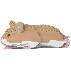 Jekca - Hamster 03-M01 - Big - Lego - Sculpture - Construction - 4D - Brick Animals - Toys - Avvenice