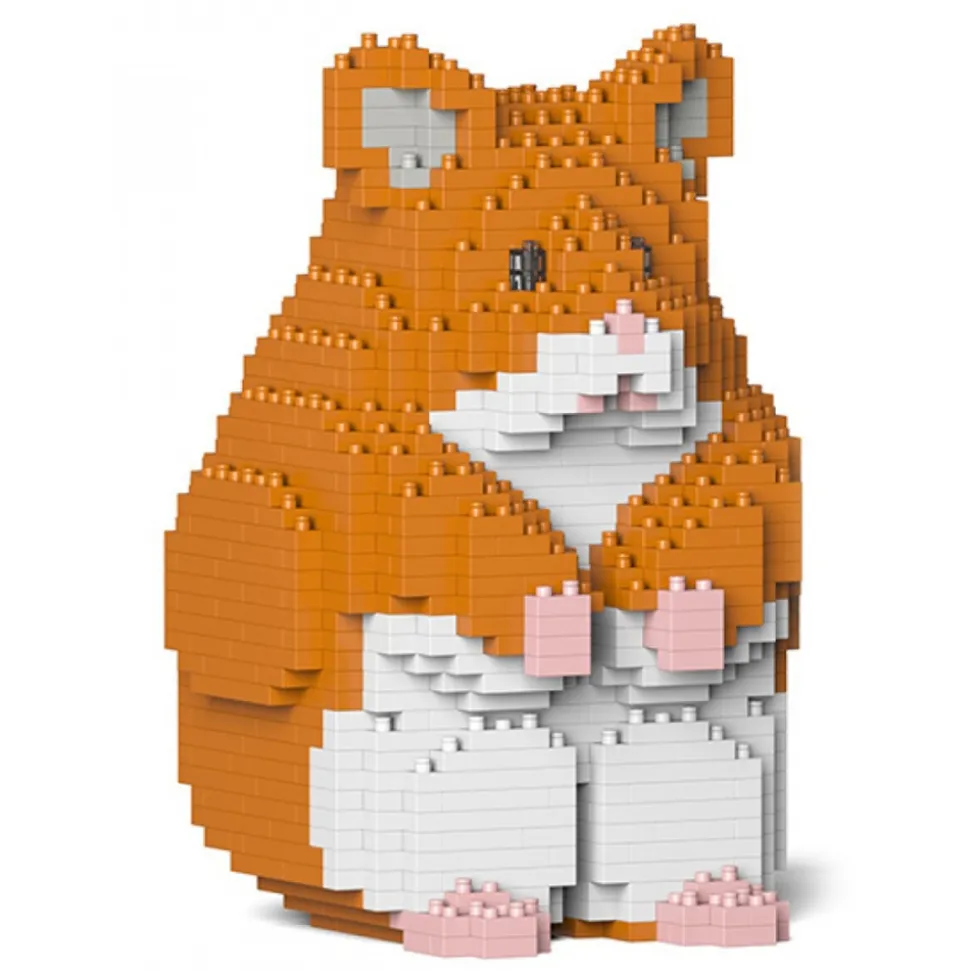 Jekca - Hamster 01-M03 - Big - Lego - Sculpture - Construction - 4D - Brick Animals - Toys - Avvenice