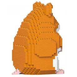 Jekca - Hamster 01-M03 - Big - Lego - Sculpture - Construction - 4D - Brick Animals - Toys - Avvenice