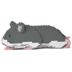 Jekca - Hamster 03-M02 - Big - Lego - Sculpture - Construction - 4D - Brick Animals - Toys - Avvenice