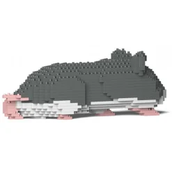 Jekca - Hamster 03-M02 - Big - Lego - Sculpture - Construction - 4D - Brick Animals - Toys - Avvenice