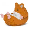 Jekca - Hamster 04-M03 - Big - Lego - Sculpture - Construction - 4D - Brick Animals - Toys - Avvenice