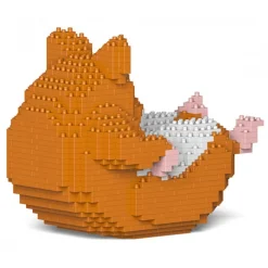 Jekca - Hamster 04-M03 - Big - Lego - Sculpture - Construction - 4D - Brick Animals - Toys - Avvenice