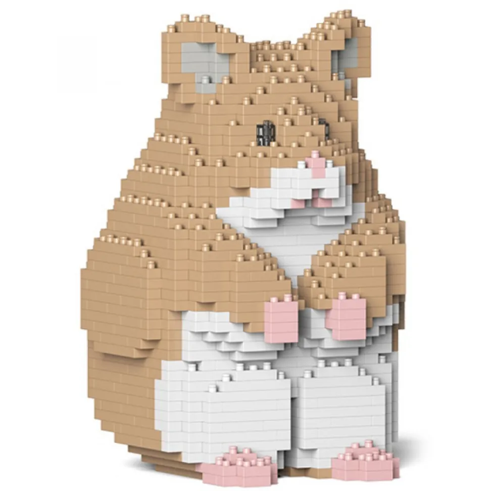Jekca - Hamster 01-M01 - Big - Lego - Sculpture - Construction - 4D - Brick Animals - Toys - Avvenice