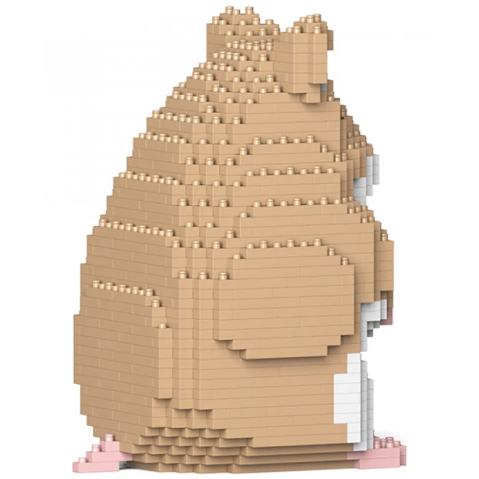 Jekca - Hamster 01-M01 - Big - Lego - Sculpture - Construction - 4D - Brick Animals - Toys - Avvenice