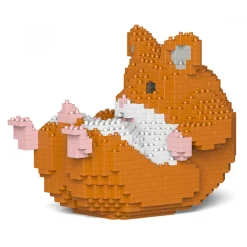 Jekca - Hamster 04S-M03 - Lego - Sculpture - Construction - 4D - Brick Animals - Toys - Avvenice