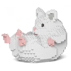 Jekca - Hamster 04S-M04 - Lego - Sculpture - Construction - 4D - Brick Animals - Toys - Avvenice