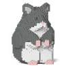 Jekca - Hamster 01S-M02 - Lego - Sculpture - Construction - 4D - Brick Animals - Toys - Avvenice