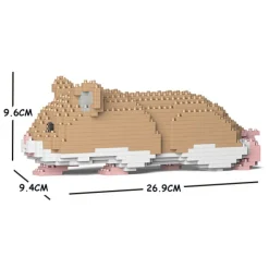 Jekca - Hamster 03S-M01 - Lego - Sculpture - Construction - 4D - Brick Animals - Toys - Avvenice