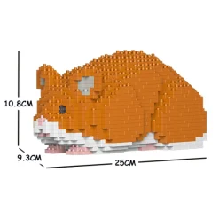 Jekca - Hamster 02S-M03 - Lego - Sculpture - Construction - 4D - Brick Animals - Toys - Avvenice