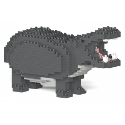 Jekca - Hippo 01 - Big - Lego - Sculpture - Construction - 4D - Brick Animals - Toys - Avvenice