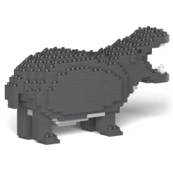 Jekca - Hippo 01S - Lego - Sculpture - Construction - 4D - Brick Animals - Toys - Avvenice