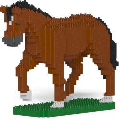 Jekca - Horse 02-M01 - Big - Lego - Sculpture - Construction - 4D - Brick Animals - Toys - Avvenice