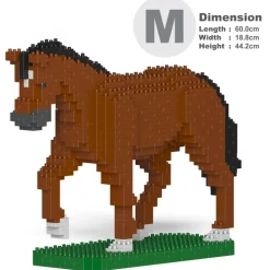 Jekca - Horse 02-M01 - Big - Lego - Sculpture - Construction - 4D - Brick Animals - Toys - Avvenice