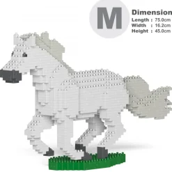 Jekca - Horse 01-M02 - Big - Lego - Sculpture - Construction - 4D - Brick Animals - Toys - Avvenice