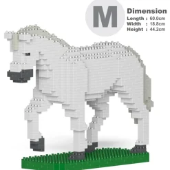 Jekca - Horse 02-M02 - Big - Lego - Sculpture - Construction - 4D - Brick Animals - Toys - Avvenice