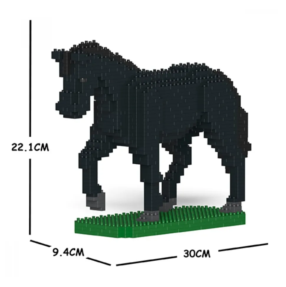 Jekca - Horse 02S-M03 - Lego - Sculpture - Construction - 4D - Brick Animals - Toys - Avvenice