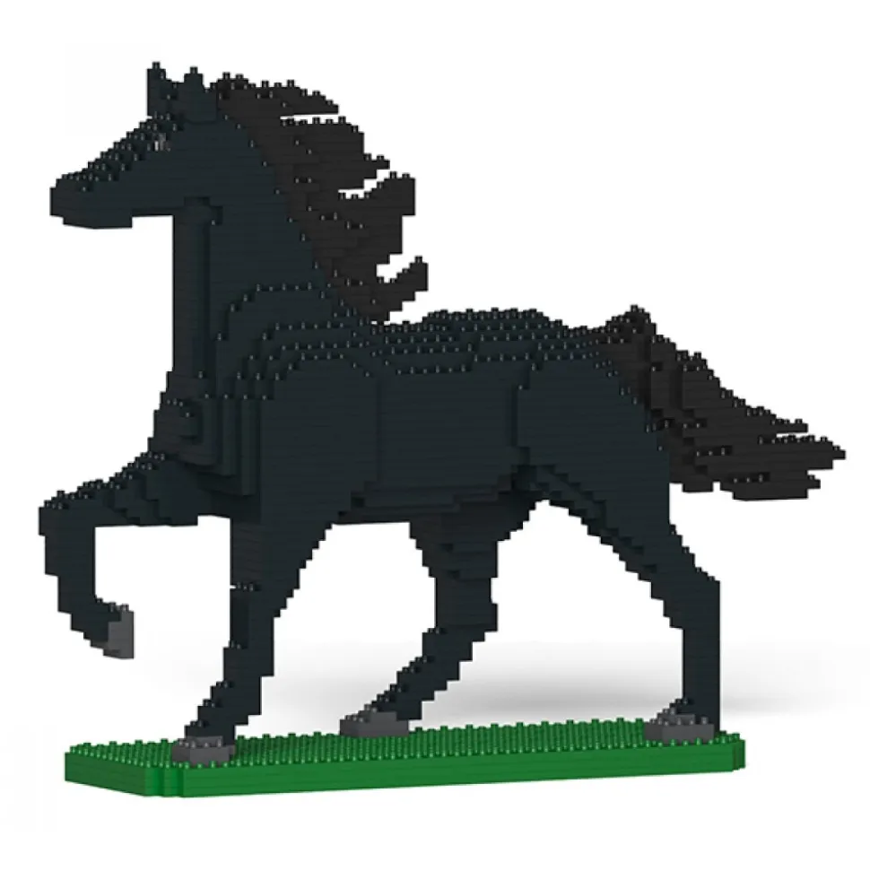 Jekca - Horse 04S-M03 - Lego - Sculpture - Construction - 4D - Brick Animals - Toys - Avvenice