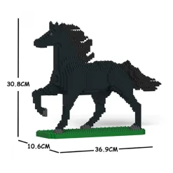 Jekca - Horse 04S-M03 - Lego - Sculpture - Construction - 4D - Brick Animals - Toys - Avvenice