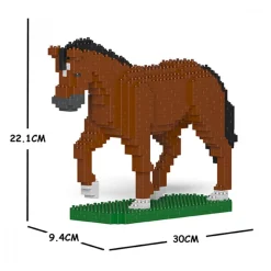 Jekca - Horse 02S-M01 - Lego - Sculpture - Construction - 4D - Brick Animals - Toys - Avvenice