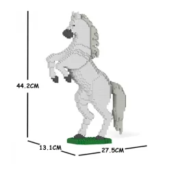 Jekca - Horse 03S-M02 - Lego - Sculpture - Construction - 4D - Brick Animals - Toys - Avvenice